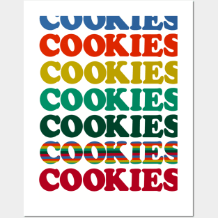 COOKIES Retro colored Posters and Art